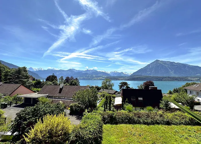 The Bluemlisalp, A Private Holiday Flat With The Lake Of Thun View