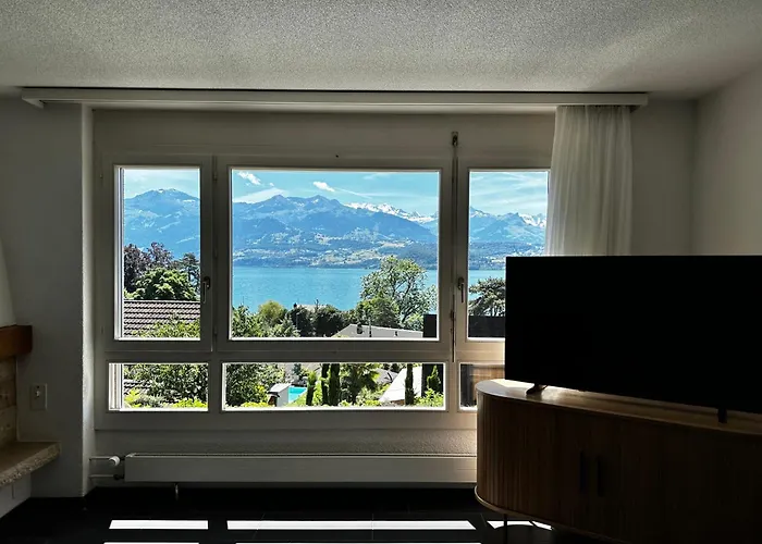 The Bluemlisalp, A Private Holiday Flat With The Lake Of Thun View